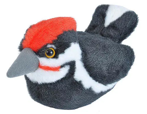 Audubon II Pileated Woodpecker Stuffed Animal with Sound - 5"