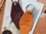 Enjoy The Journey Leather Keychain