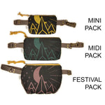 Mini Pack - Vista // Mountain Print Fanny Pack - Mustard