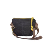 Festival Pack - Bowtie // Geometric Print Fanny Pack - Black