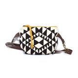 Festival Pack - Bowtie // Geometric Print Fanny Pack - Black