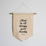 Give Thanks Canvas Banner