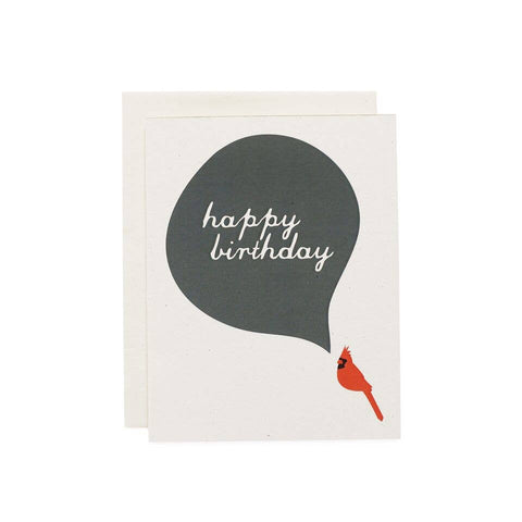 Happy Birthday Card, Cardinal