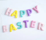 Happy Easter Homemade Felt Garland - Pastel