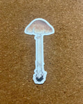 Tan Mushroom Waterproof Sticker