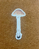 Tan Mushroom Waterproof Sticker