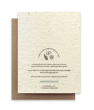 Pondside Flat Notecard Set - Plantable Wildflower Paper