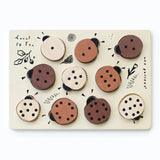 Ladybug Wooden Tray Puzzle - Count to 10 Ladybugs