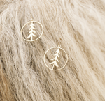 Lone Pine Earrings - Silver