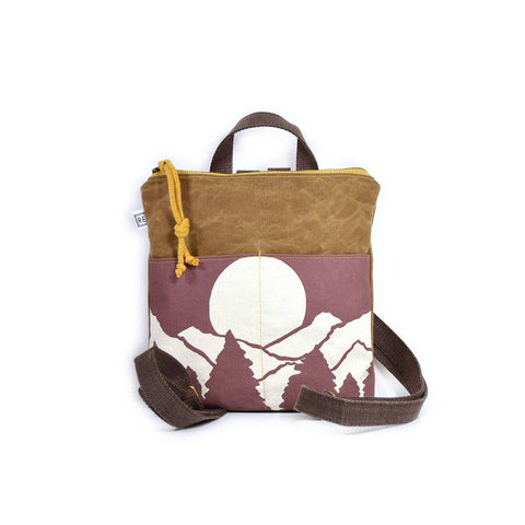 Mini Backpack - Vista // Mountain Print Backpack - Plum