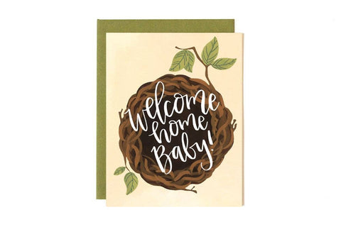 Welcome Home (Nest) Baby Greeting Card