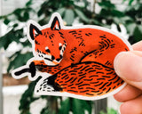 Red Fox Vinyl Sticker