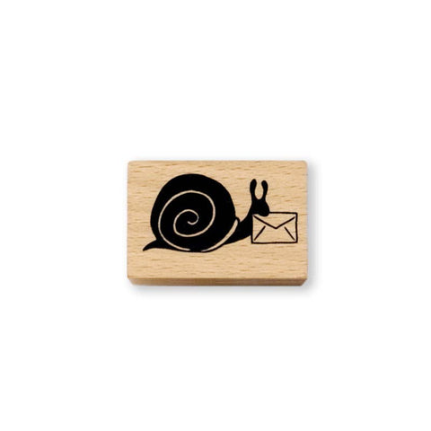 Snail Express Rubber Stamp