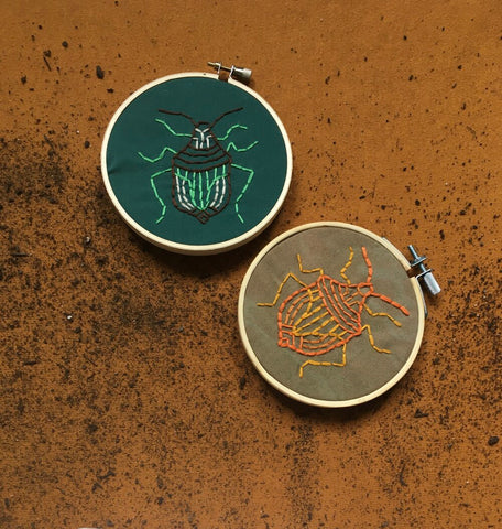 Stink Bug Beginner's Embroidery