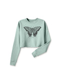 Swallowtail Butterfly Cropped Sweatshirt