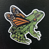 The Frog Grew Monarch Wings Decal