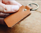 Enjoy The Journey Double Sided Leather Keychain