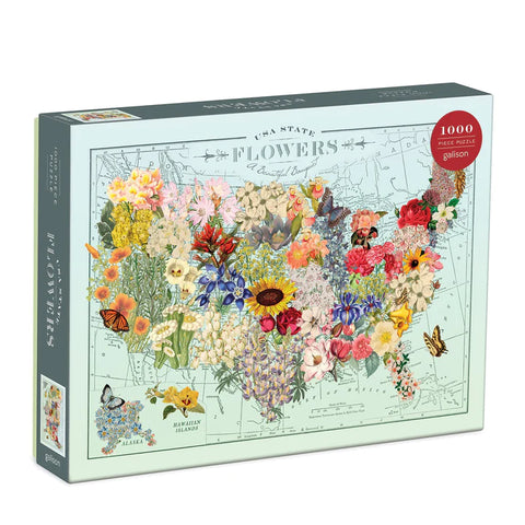 USA State Flowers: Wendy Gold 1000-Piece Puzzle