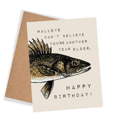 Walleye Just Can’t Believe You're Another Year Older Birthday Card