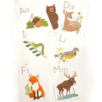 ABC Card Set | Woodland Friends